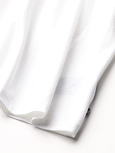 Nautica Girls' Short Sleeve Jersey Tee Dress With Cinched Waist, White, 8-10 #TOP1