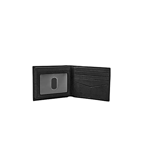 Fossil Men's Ingram Leather RFID-Blocking Bifold with Flip ID Wallet, Black, (Model: ML3784001)4