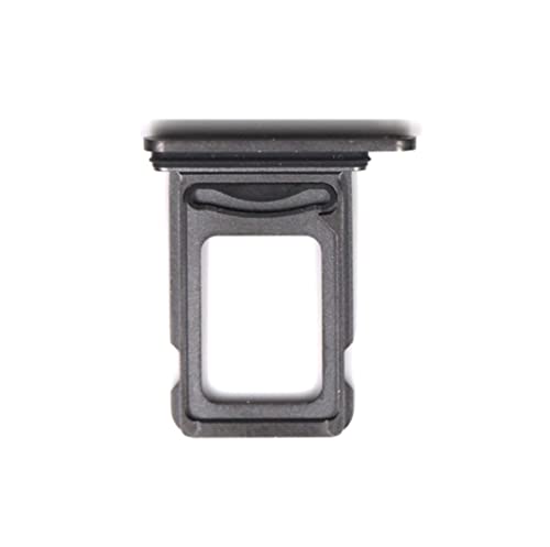 Yesun Dual Sim Card Reader Holder Flex Cable With Sim Card Tray Slot Adapter Replacement For Iphone 12 Pro Max (Black) #TOP2