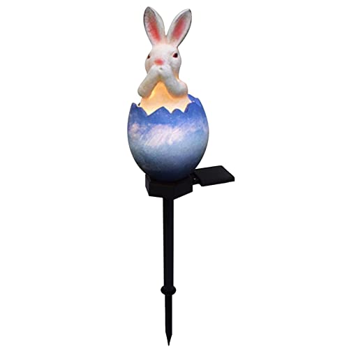 Tengan Luzes solares de ovos de coelho para jardim, luzes solares de gramado, luzes de decoração de