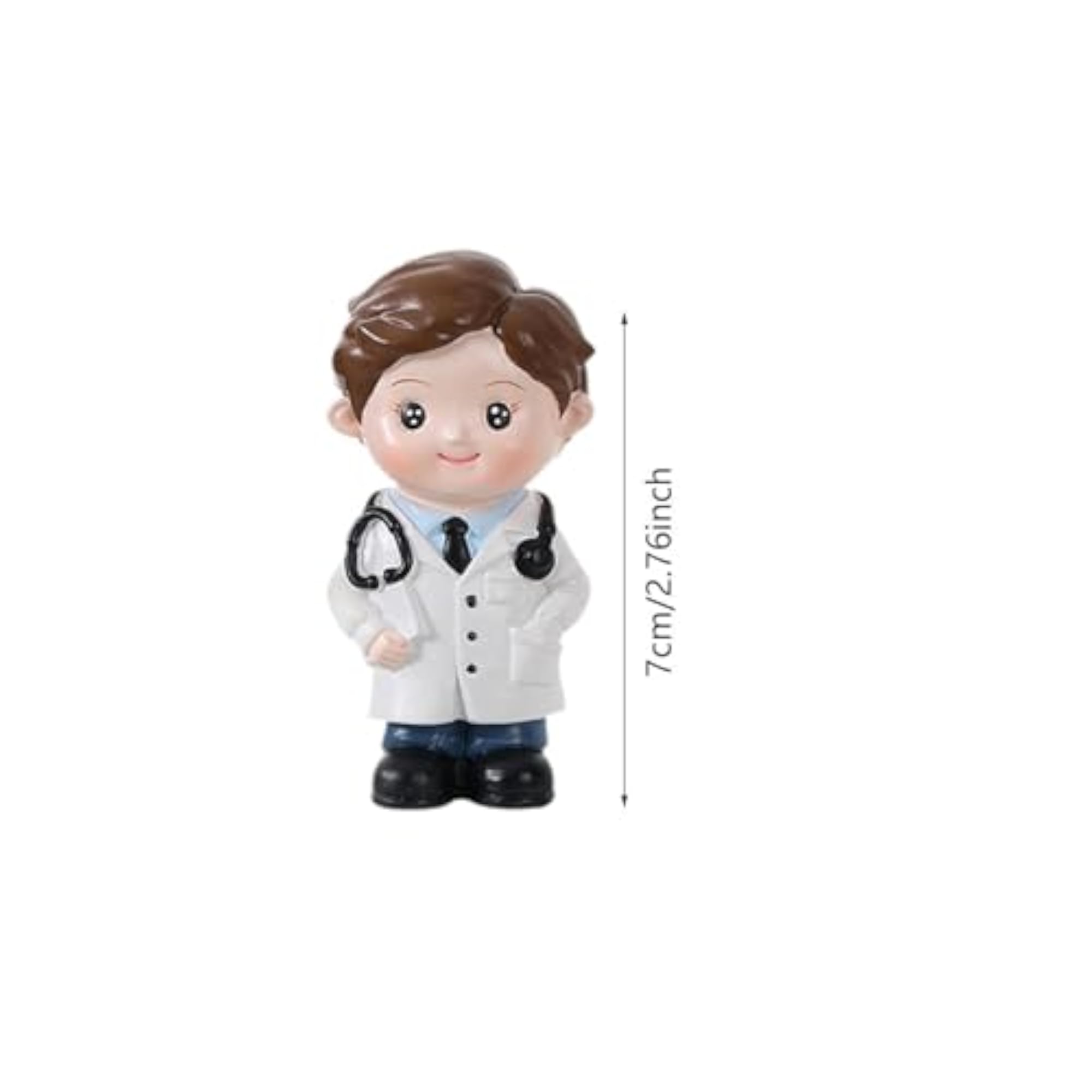 Doctor Statue Collectible Cute Cake Topper