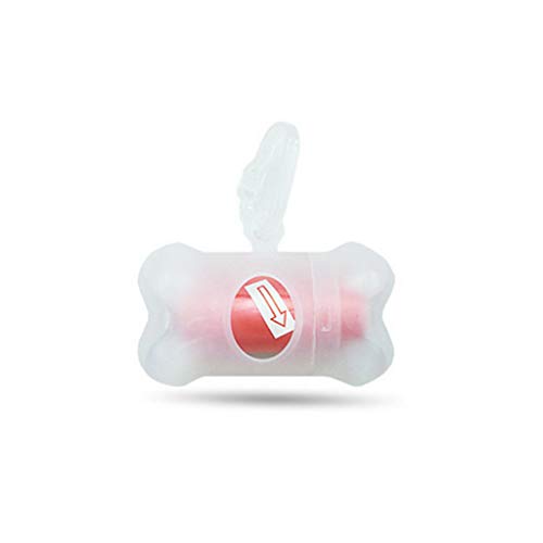 Pets Poop Bags Cute Transparent Dog Bone Garbage Bag Dispenser Pet Cleaning Supplies Cat Poop Bags