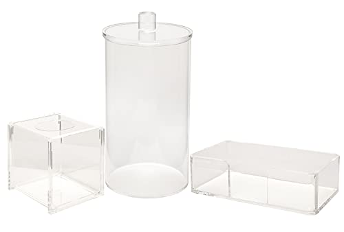 Decorative Things Toilet Paper Holder Stand Roll Storage Acrylic Holds 2 Rolls- Holds Regular Rolls, Not For Mega Rolls - 5" X 5" X 9" Tall #TOP4