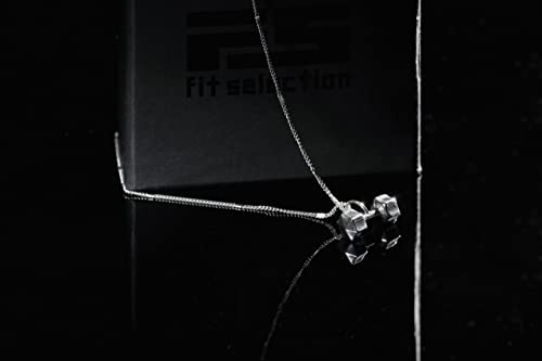 Fit Selection Star Dumbbell Necklace Sterling Silver Fitness Jewelry Barbell Charm Gym Pendant #TOP3