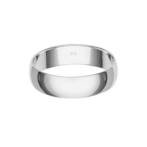 Brilliant Expressions Men’s or Women's 10K White Gold 5MM Classic