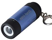 Portable Mini Keychain Flashlight USB Rechargeable Pocket Mini-Torch Ultra Bright Waterproof Pendant Light Lamp Gifts ABS Multicolor For Home Outdoor Activities or Emergencies Blue