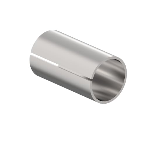 Pieza de unión para tubo redondo de 42,4 mm de diámetro, acero inoxidable V2A, conector de conexión, tubo de acero inoxidable, pasamanos de balcón, barandilla de escaleras, barandilla AISI 304