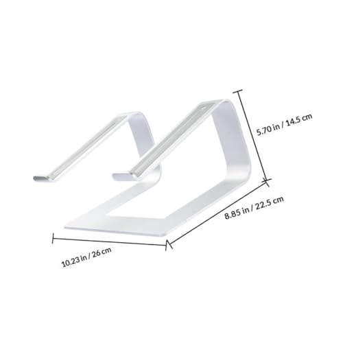Soporte de aluminio para laptop con diseño ventilado y antideslizante miniatura 2
