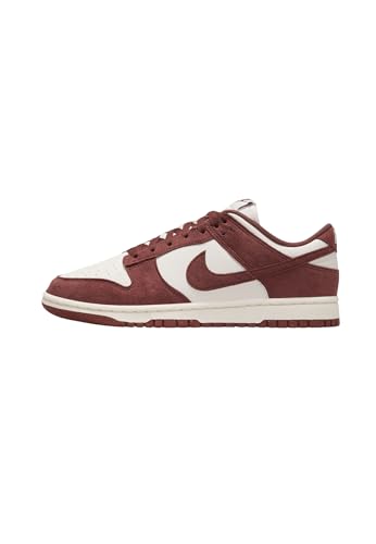 Nike Tênis feminino Dunk Low, Fantasma/vela/branco/vermelho sépia, 35