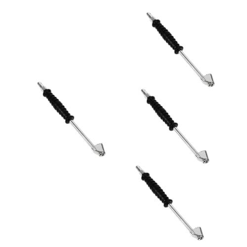PartyKindom 4pcs Tire Inflator Chuck Quick Inflation Rod Nozzle for Car and Motorcycle Tires Compatible Various Valve Types