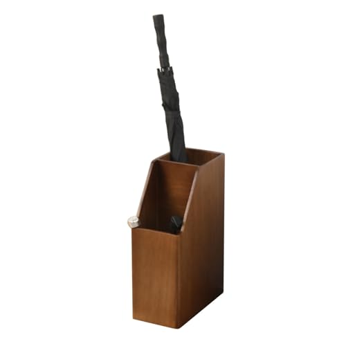 CCKUYT Paragüero de Madera para Entrada, Soporte Irregular con Bandeja de Agua extraíble, Ideal para casa, Oficina, Hotel y Mucho más.