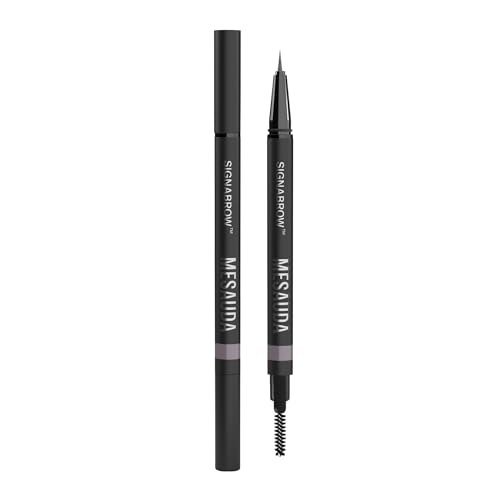 Mesauda Signabrow 102 Brunette - Penna Sopracciglia Con Punta In Fibra Di Nylon