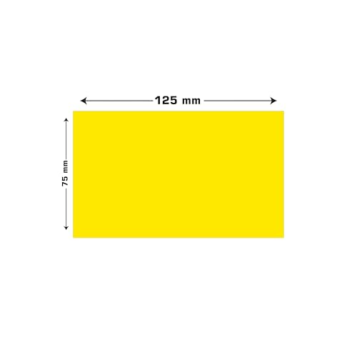 Image of Cubic Sticky Notes Yellow - Pack of 2 (3 inch x 5 inch Inches), Bright Self-Adhesive Note Pads for Quick Memos, Reminders & Office Use - Easy Peel, Residue-Free