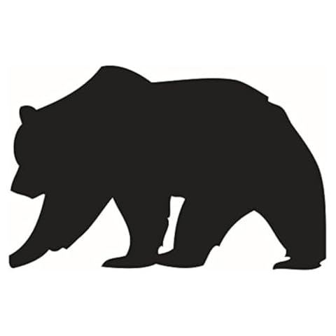 DNVEN Big Bear Silhouette Memorandum Chalkboard Blackboard Vinyl Wall Decals Kids Removable Stickers for Children Rooms Nursery Boys Room Decor Black 22 inches x 14 inches Cover