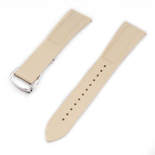 Image of StrapHabit Quick Release Deployant Rubber Watch Strap For Large and Small Wrists - Women and Men - Band FKM Deployment 19mm, 20mm, 21mm, 22mm