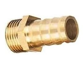 Connecteur de tuyau en laiton – Raccord mâle BSP 1/4" for projets de bricolage, adaptateur de coupleur en cuivre massif(10mm)