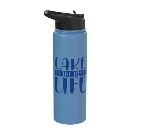 Lake Lover Lake is the Best Life Summer Fun at the Lake Stainless Steel Insulated Water Bottle