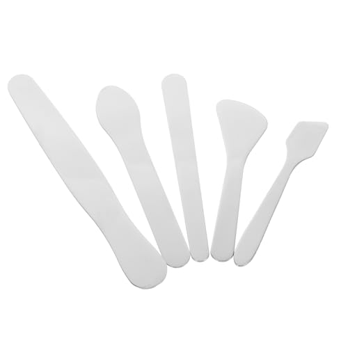 OATIPHO 5 pezzi Cucchiaio per e Crema Occhi In Acciaio Inox Mini Cucchiaio Per Trucco Strumenti Utensili In Acciaio Inox Per Applicare Cosmetici Il Bagno