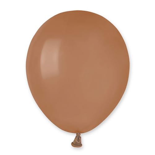 Biobased Natural Rubber Mini Latex Balloons 13cm / 5 in - Pack of 50 (Mocha Brown)