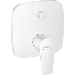 hansgrohe Wannenarmatur Talis E, Unterputz Einhebel-Wannenmischer, Mattweiß