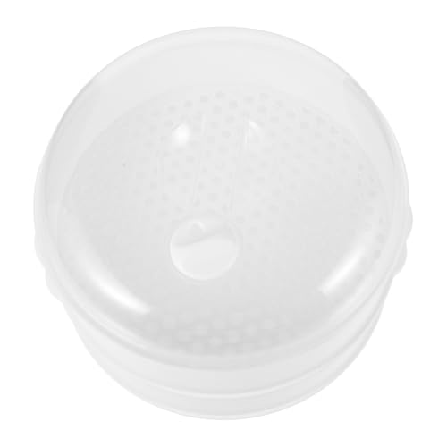 Holibanna 1 juego Vaporera de Doble Capa para Microondas Cocedor de Alimentos Alta Temperatura para Cocinar Arroz y Pescado de Limpiar Diseño de Tapa Antisalpicaduras Utensilio de Cocina