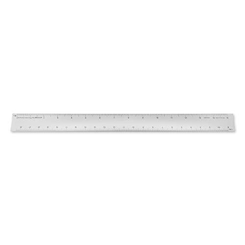 Image of Alumicolor 30-cm Aluminum Metric Mechanical Hollow Scale for School, Office, Art and Drafting, 30CM, Silver