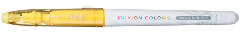 Pilot 220101205L Frixion Colour Erasable Fibre Tip Colouring Pen - Yellow