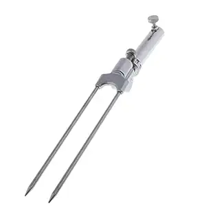 Ubersweet Stainless Steel Adjustable Fishing Rod Holder Rod Ground Support Stand 2.3cm (65016896JEL)