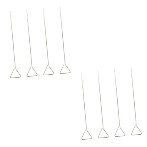 FUNOMOCYA 8 Pcs Coating Rod Spreader Plate Cell Spreaders Inoculation Lab Cell Wide Spreading Needle Wire Block and Pulley System Physics Inoculating Loop Stainless Steel Silver
