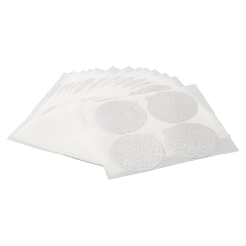 Honseadek 40/60 cápsulas de aluminio de grado alimentario, tapas de sellado de papel de aluminio para cápsulas de 37 mm, color plateado (60 unidades)