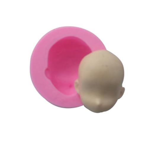 Molde de silicona 3D para cara – Molde de arcilla 3D para cara de muñeca – Arcilla de jabón hecha a mano para fondant, chocolate, gomitas, suministros de decoración de pasteles