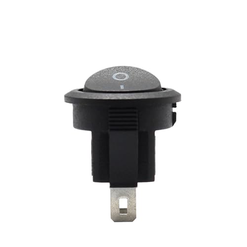 Interrupteur à bascule 15mm 2 broches noir pour mini circuit et modélisme - 3