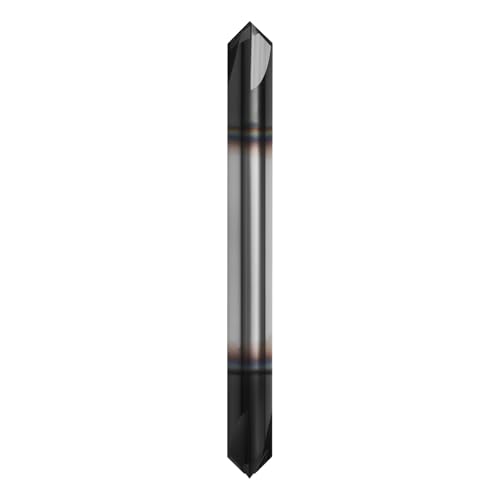 Image of 1 /4in Solid Carbide End Mill, Chamfer Mill - Double End, 4 Flutes, 90 Chamfer Angle, AlTiN Coated Bits Tool for Medium Hardness Steel, Brass, Iron