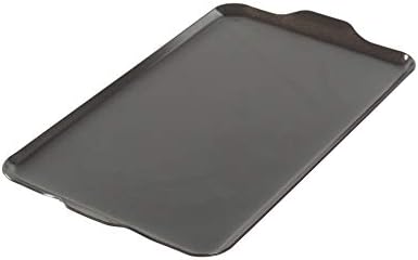 Nordic Ware Two Burner Griddle, 10.3 x 17.4 inches, Non-Stick, Black