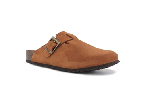 Sabot femme en cuir suède BioNatura 11 Vegas RX Imb noir