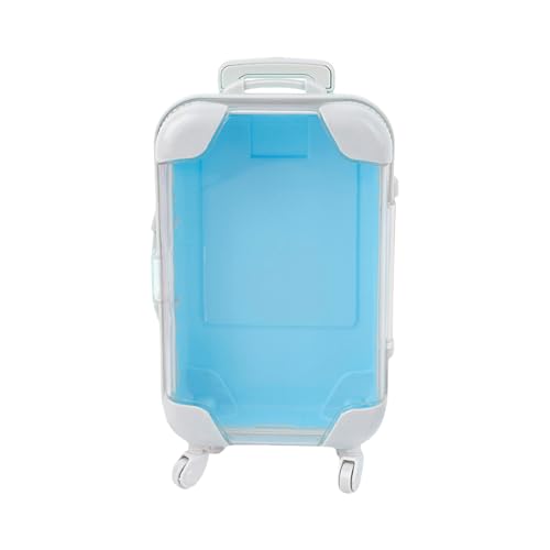 Generico Small Suitcases for | Travel Case with Wheels | FitTend Play Toys Simulation, Portable Containers for Carrying Candles Small Accessories, Lake Blue, riferimento alla descrizione, Please