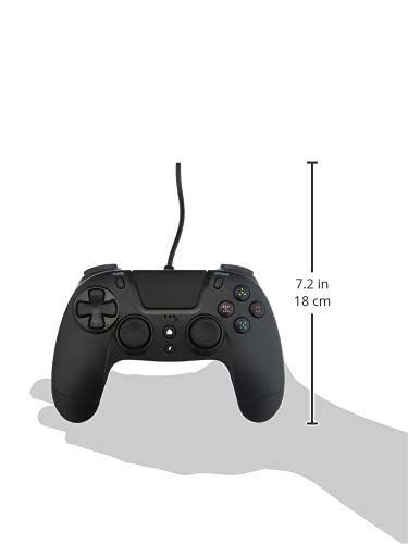 Gioteck VX-4 Wired Controller with dimensions overlay.
