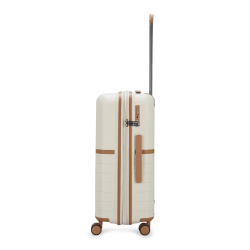 Image of VIP Classic Check-in-67 cm Medium 8 Wheels Trolley Bag | Hard Luggage for Travel | 5 Years International Warranty (Brown)
