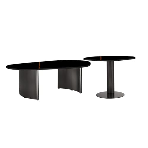 Image of Wakefit Mocca Coffee Table I Marble Finish I Vitrified Tile Top I St. Laurent