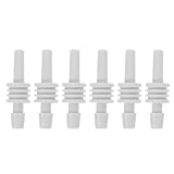 Beavorty 6 Stück Anschlussadapter für Blutdruckmanschetten Einläufiger Schlauchverbinder Kompatibel Langlebig für Zuhause Klinik und Gesundheitsinstitutionen