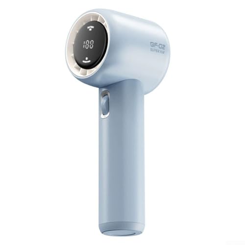Ventilador portátil con función turbo de 199 velocidades y diseño ultra silencioso, perfecto para relajarse, trabajar o hacer ejercicio (azul)