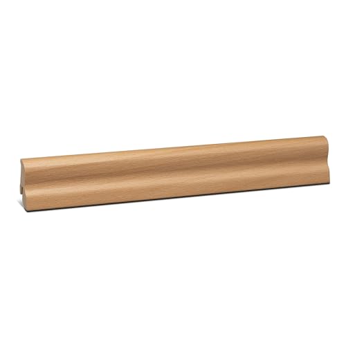 KGM Sockelleiste Marburger Profil - folierte MDF Fußbodenleiste Buche hell - Maße: 2400 x 20 x 40 mm - 1 Stück