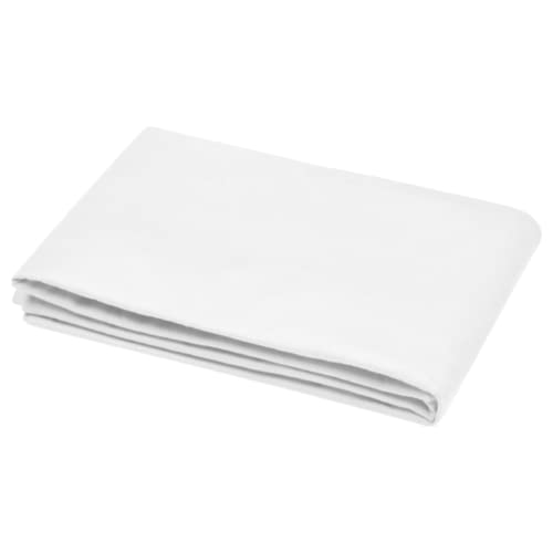 Lovely Casa - Housse de Couette -Taille 140x200 cm - 100% Coton certifié Oeko-Tex - Couleur Blanc -Modèle Eden - Linge de Lit pour Maison - Doux et Confortable - Idéal lit Simple - 1 Personne - Mixte