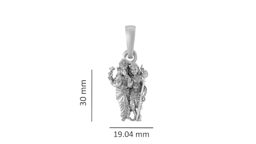 Pendentif argent sterling Ganesh Kartikeya AMZ 475 collier mixte - 3