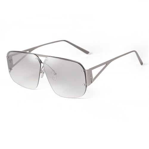 Lunettes de soleil aviateur MUTYNE à demi-monture en métal pour une élégance intemporelle