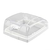 Estética elegante: el diseño transparente elegante y minimalista complementa los exteriores del hogar, combinando perfectamente con cualquier entrada mientras proporciona una protección eficaz para los timbres inalámbricos