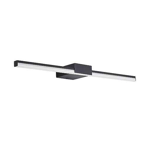 Miroir lampe noir LED pour une salle de bain chaleureuse et cosy