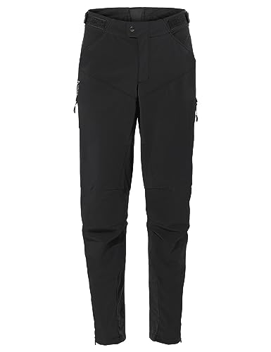 VAUDE Qimsa Softshell Pants II Fahrradhose Herren Winddichte Softshellhose Herren für Ganzjahres-Biker Fahrradhose Winter Herren atmungsaktiv & wasserabweisend in Schwarz Größe: XXL