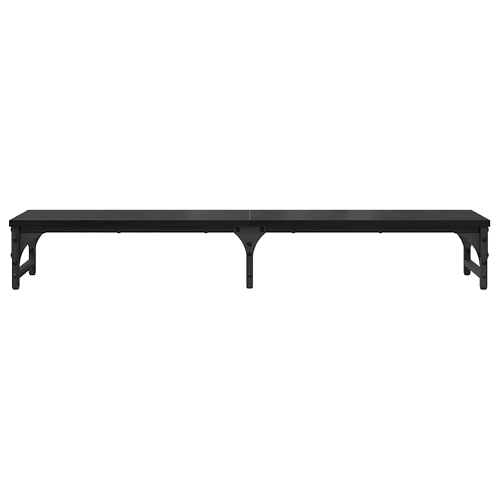 Soporte para monitor de madera, color negro
