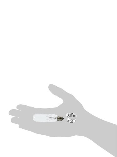 General Electric Proline Incandescent Appliance Light Bulb, T6 Tube Light Bulb, 15-Watt, Clear Light Bulbs, 12-Pack, Tubular Light Bulbs, Light Bulbs For Appliances #TOP1
